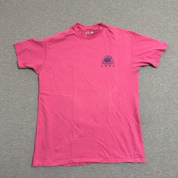 Hanes Other - Vintage Hanes Beefy-T Kai Opua Canoe Club Hawaii Shirt Single Stitch Pink XL